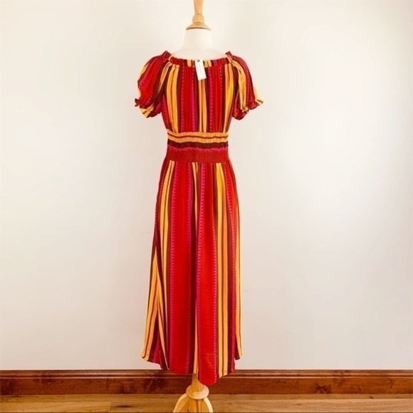 💋Anthropologie Tesni silk maxi dress size XS - Picture 4 of 8